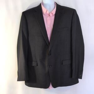 Lauren Ralph Lauren Men's Gray Wool Blend Sport Coat Blazer Suit Jacket Size 46L
